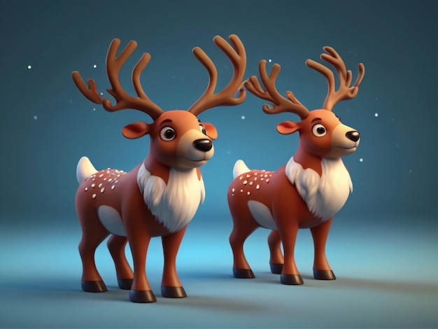 a reindeer with a white nose and a brown nose and the words quot reindeer quot on the bottom