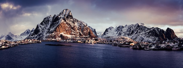 Reine at sunrise