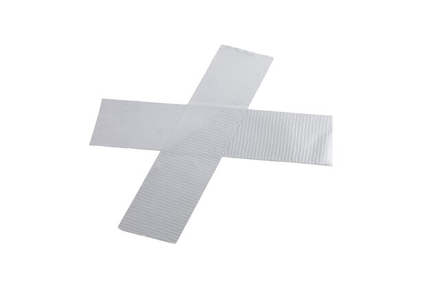 Reinforced adhesive tape isolated on white background