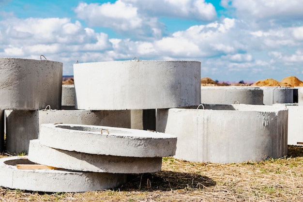 Reinforced Concrete Rings Installation Wells Sewerage Stock Photo  1433295707 | Shutterstock