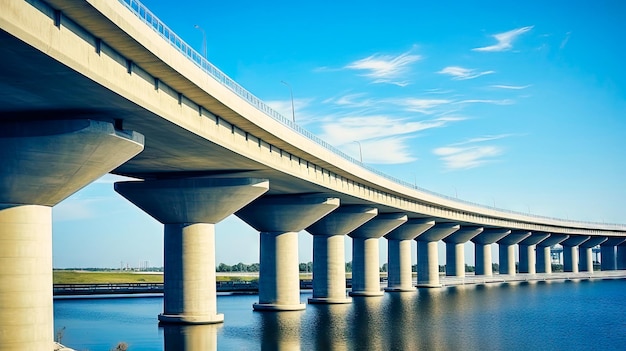 Un ponte stradale in cemento armato