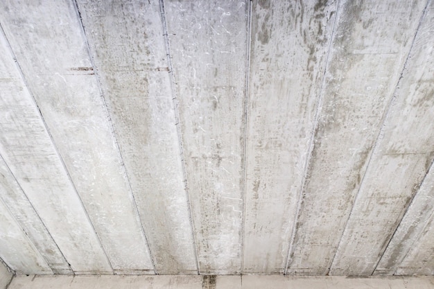 Reinforced concrete slabs of residential house building under construction