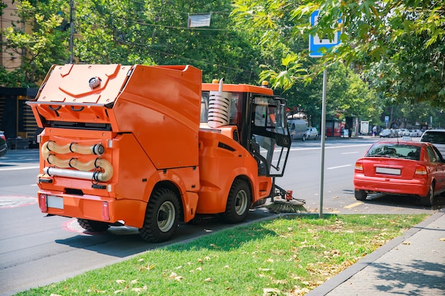 Reinigingsmachine op straat