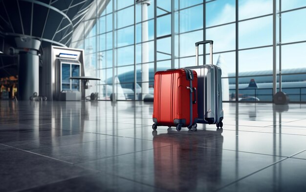 Reis begint bagage per vliegtuig in Airport Genative AI