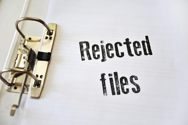 Rejected files