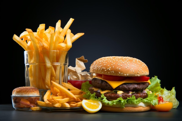 Rejecting carb heavy junk food embracing a healthy dietary concept of nutritious eating