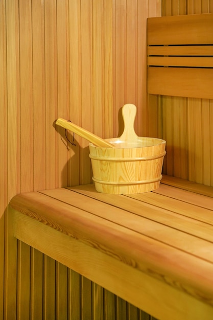 Relax in hot sauna