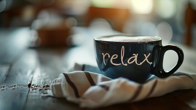 Photo relax time banner poster