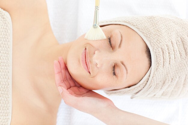 Relaxed female having a massage 