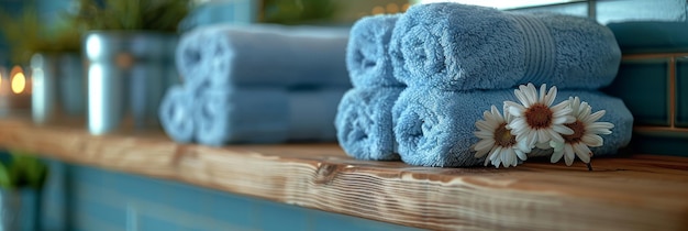 Relaxing Bathroom Essentials for Spa Treatment Generative AI