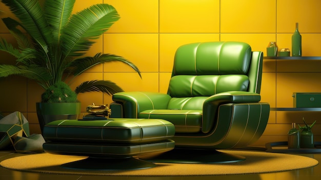 Relaxing Chair HD 8K wallpaper achtergrond Stock Fotografie Afbeelding