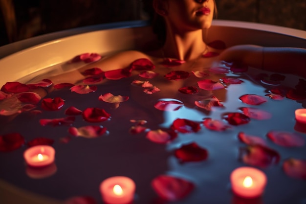 Relaxing Soak in a Rose Petal Hot Tub The Ultimate Spa Experience