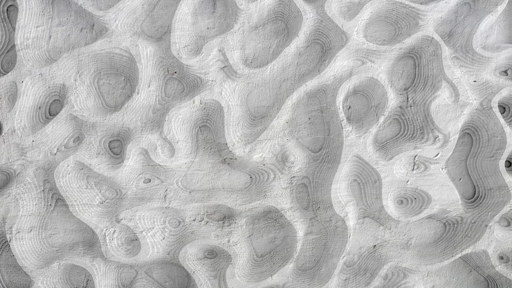 Foto reliëf abstracte textuur gemaakt van hout, steen of ander materiaal. 3d illustratie, 3d-rendering.