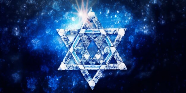 写真 ユダヤ人の祝日の宗教的なイメージ ハヌッカの背景