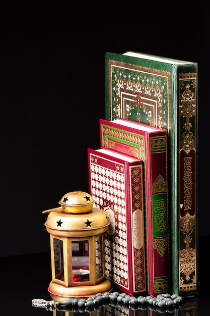 Religious arabic books with spiritual elements