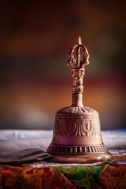 Religious bell in Buddhist monastery