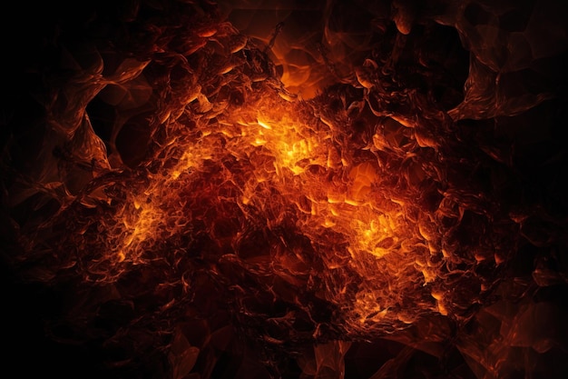 火の地獄の宗教的概念 悪魔の悪の炎の背景 ヘッダーのバナーモックアップとコピー
