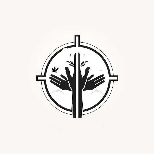 写真 キリスト教の十字架 アイコン デザイン