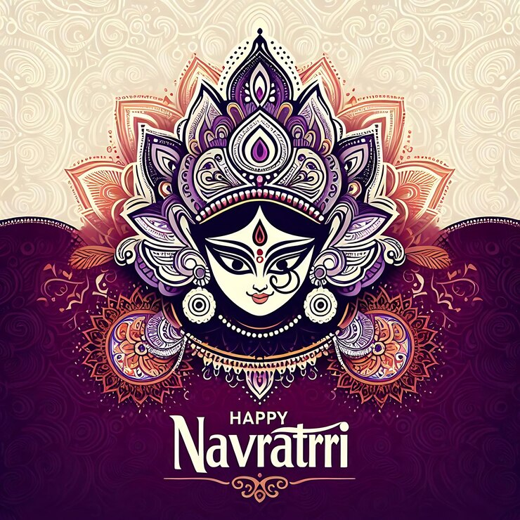 Photo religious hindu festival navratri background art wallpaper