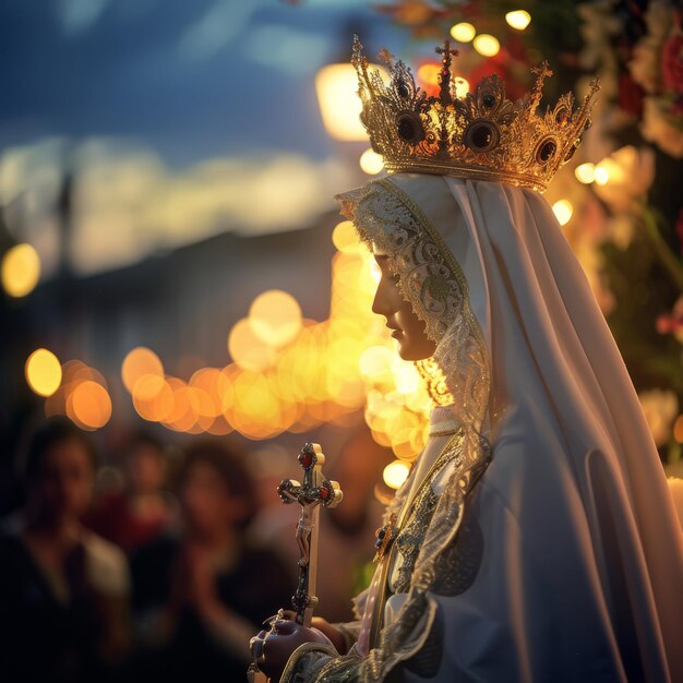 Photo a religious processiona cross holy week