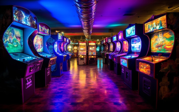 Photo reliving the past in the arcade wonderland