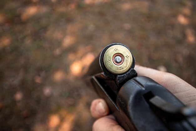 Reloading of a hunting rifle 