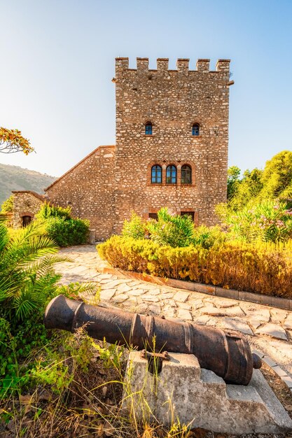 Remains of the ancient Baptistery from the 6th century at Butrint Albania This Archeological site is World Heritage Site by UNESCO