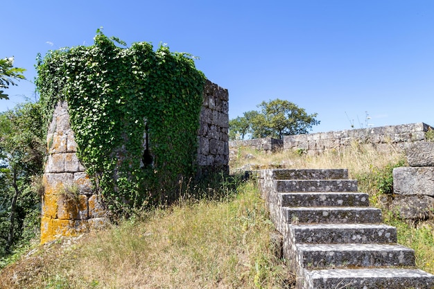 Remains of the castle of A Peroxa Ourense Galicia Spain