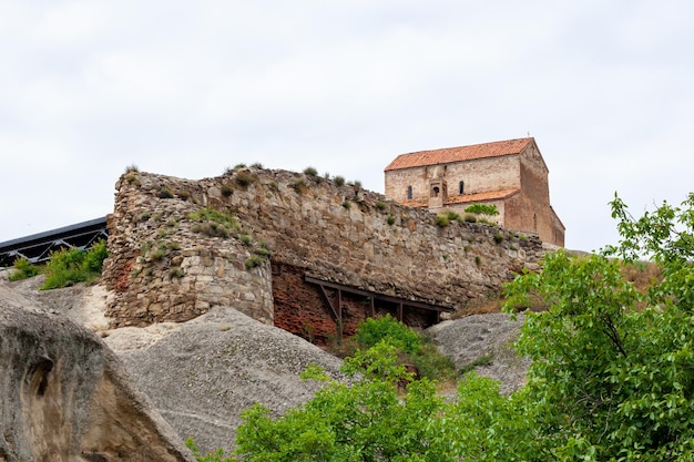 Remains of the old cave city of Uplistsikhe in Georgia