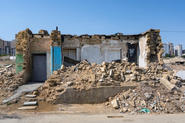 The remains of an old ruined house