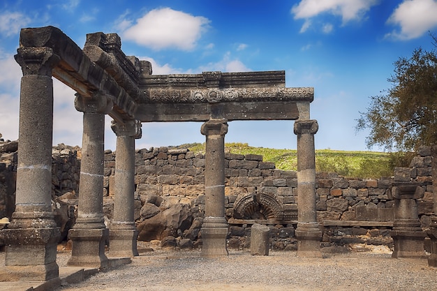 Remains of the old town of Korazim, Israel