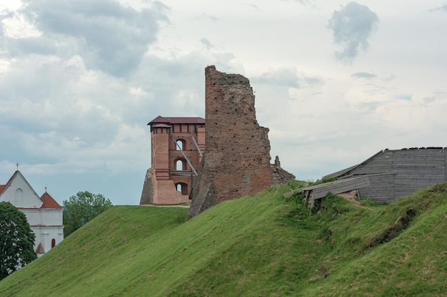 Remains of the ruins of an old fortress Novogrudok Belarus