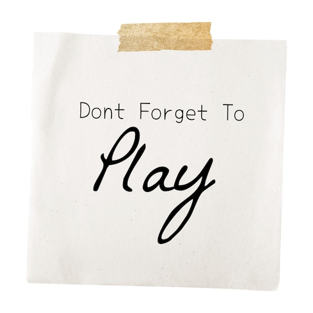reminder quote png taped note paper dont forget to play transparent background