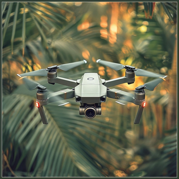 Remote Control Flying Over Forest