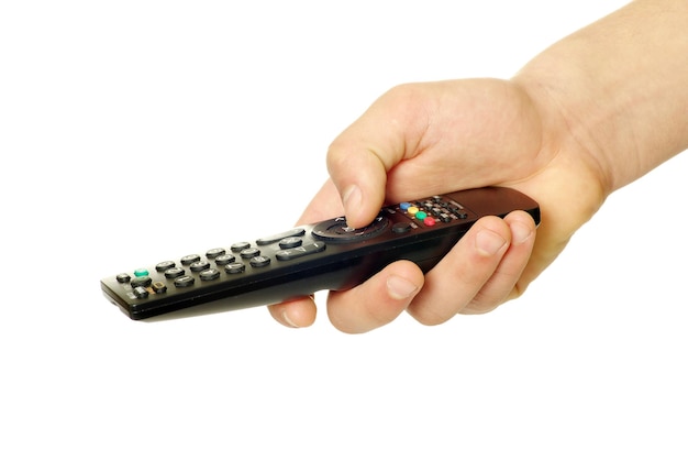 Remote control in hand