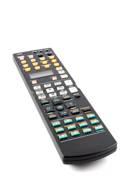 Remote control panel on a white background