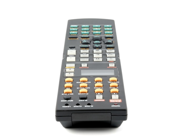 Remote control panel on a white background