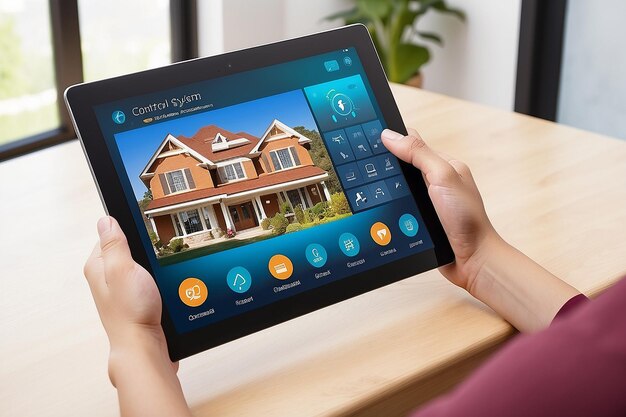 Remote home control system on a digital tablet or phone