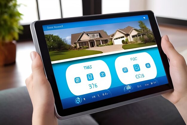 Remote home control system on a digital tablet or phone