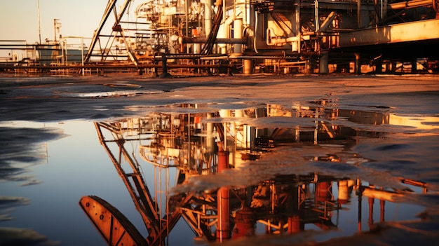 A remote oil and gas wellhead platform produces raw gas and oil and then sends it to a central processing platform to separate water gas and condensate