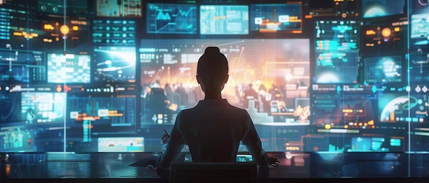 Remote Project Manager die een wereldwijd team coördineert