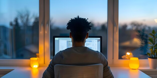 remote software developer working from home office and coding on computer concept programming languages remote work home office setup software development tools coding techniques