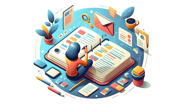 remote worker reviewing code on abstract glossy screen in technology and software development concep