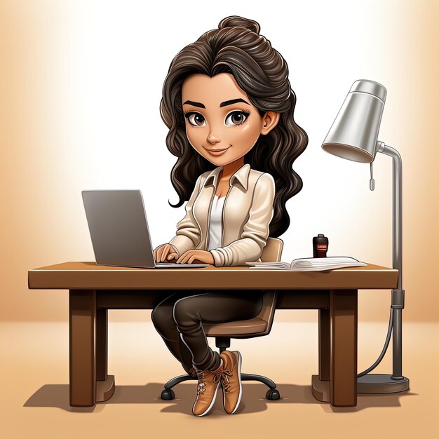 Remote working or work from home concept during the covid19 pandemic with a woman using a laptop
