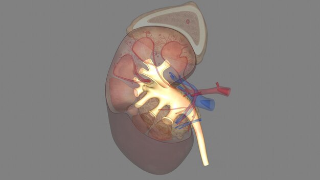 Photo the renal pelvis is a large cavity that collects the urine as it is produced