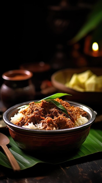 렌단 (Rendang) 은 미카바우의 요리이다.