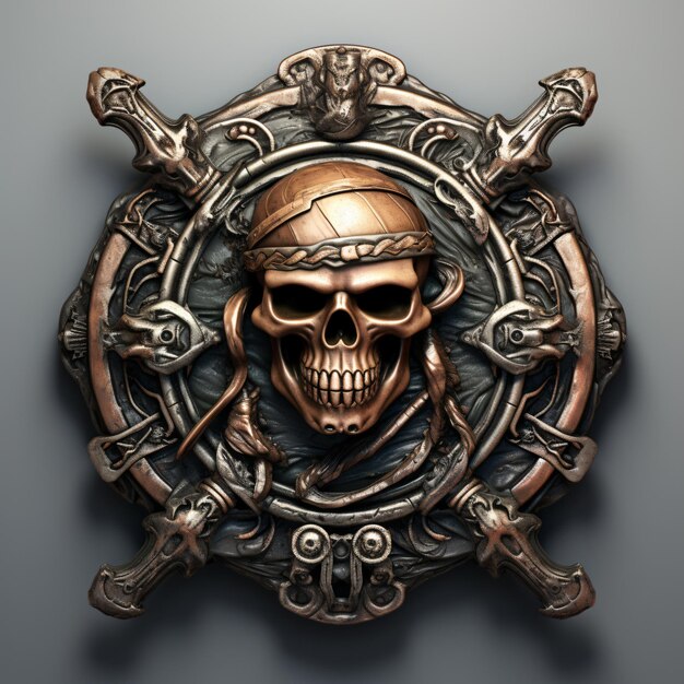 Photo render of pirate tag