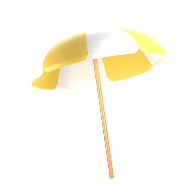 rendering 3d icon beach umbrella