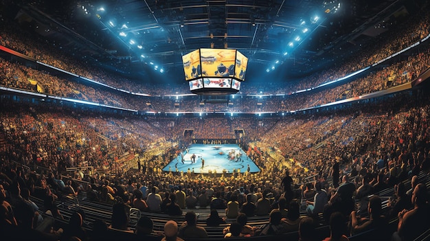 A rendering of the arena at the new arena.