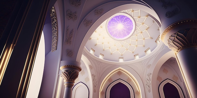 A rendering of a church with a dome in the middle